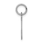 Sterling Silver Rhodium-plated Script Letter J Initial Charm - Image 2