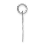 Sterling Silver Rhodium-plated Script Letter E Initial Charm - Image 2