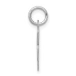 Sterling Silver Rhodium-plated Fancy Script Letter R Initial Charm - Image 2