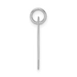 Sterling Silver Rhodium-plated Fancy Script Letter H Initial Charm - Image 2