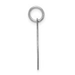 Sterling Silver Rhodium-plated Fancy Script Letter I Initial Charm - Image 2