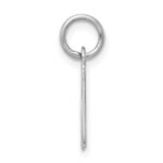 Sterling Silver Rhodium-plated Letter H Initial Charm - Image 2