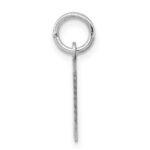 Sterling Silver Rhodium-plated Letter M Initial Charm - Image 2