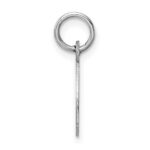 Sterling Silver Rhodium-plated Letter O Initial Charm - Image 2