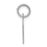 Sterling Silver Rhodium-plated Letter P Initial Charm - Image 2