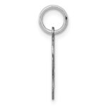 Sterling Silver Rhodium-plated Letter Q Initial Charm - Image 2