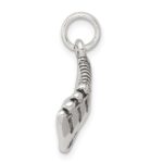 Sterling Silver Antiqued Baseball Glove w/Simulated Pearl Charm - Image 2