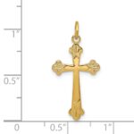Sterling Silver w/ 18K Plating Cross Charm - Image 3