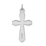 Sterling Silver Platinum-plated & 18k Gold-plated Cross Pendant - Image 3