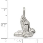 Sterling Silver Praying Hands Charm - Image 3