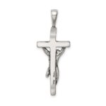 Sterling Silver Antiqued Crucifix Pendant - Image 4