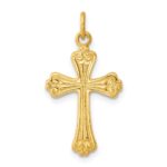 Sterling Silver & 24k Gold -plated Cross Charm