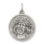 Sterling Silver Antiqued Ecce Homo Medal