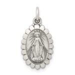 Sterling Silver Antiqued Miraculous Medal