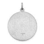 Sterling Silver Rhodium-plated Our Lady of Guadalupe Medal - Image 3