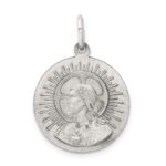 Sterling Silver Antiqued Matka Boska Medal - Image 4