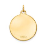 Sterling Silver Platinum-plated & 18k plated Epoxy St. Christopher Charm - Image 4