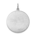 Sterling Silver Rhodium-plated Saint Christopher Medal - Image 4