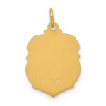 24k Gold-plated Sterling Silver Saint Michael Badge Medal - Image 4