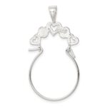 Sterling Silver Heart Charm Holder - Image 4