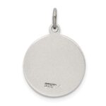 Sterling Silver Antiqued Saint Francis of Assisi Medal - Image 4