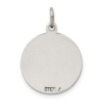 Sterling Silver Antiqued St. Gerard Medal Pendant - Image 4