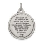 Sterling Silver Antiqued Praying Hands Pendant - Image 4