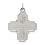 Sterling Silver 4-way Reversible Medal - Image 4