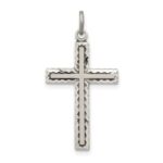 Sterling Silver Antiqued Cross Charm