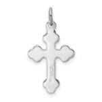 Sterling Silver Platinum-plated & 18k Gold-plated Cross Charm - Image 4