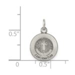Sterling Silver Antiqued Confirmation Medal - Image 3