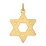24k Gold-plated Sterling Silver Star of David Pendant - Image 4