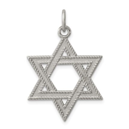Sterling Silver Star of David Charm