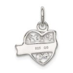 Sterling Silver Heart Daughter Charm - Image 4