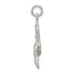 Sterling Silver Spider on Web Charm - Image 2