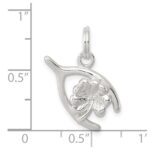 Sterling Silver Four Leaf Clover & Wishbone - Image 3