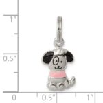Sterling Silver Enameled Puppy Charm - Image 3