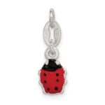 Sterling Silver Enameled Ladybug Charm - Image 4
