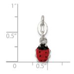 Sterling Silver Enameled Ladybug Charm - Image 3