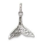 Sterling Silver Whale Tail Charm - Image 4