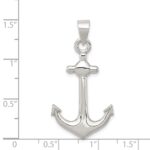 Sterling Silver Anchor Pendant - Image 3