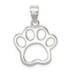 Sterling Silver Paw Pendant - Image 4