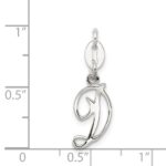 Sterling Silver Letter D Initial Charm - Image 3