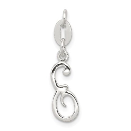 Sterling Silver Letter E Initial Charm