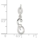Sterling Silver Letter E Initial Charm - Image 3