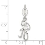 Sterling Silver Letter H Initial Charm - Image 3
