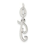 Sterling Silver Letter T Initial Charm - Image 4