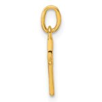 Sterling Silver Gold-tone Polished Letter K Initial Charm - Image 2