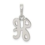 Sterling Silver Letter H Initial Pendant - Image 4