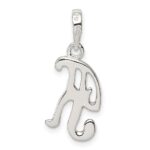 Sterling Silver Letter K Initial Pendant - Image 4